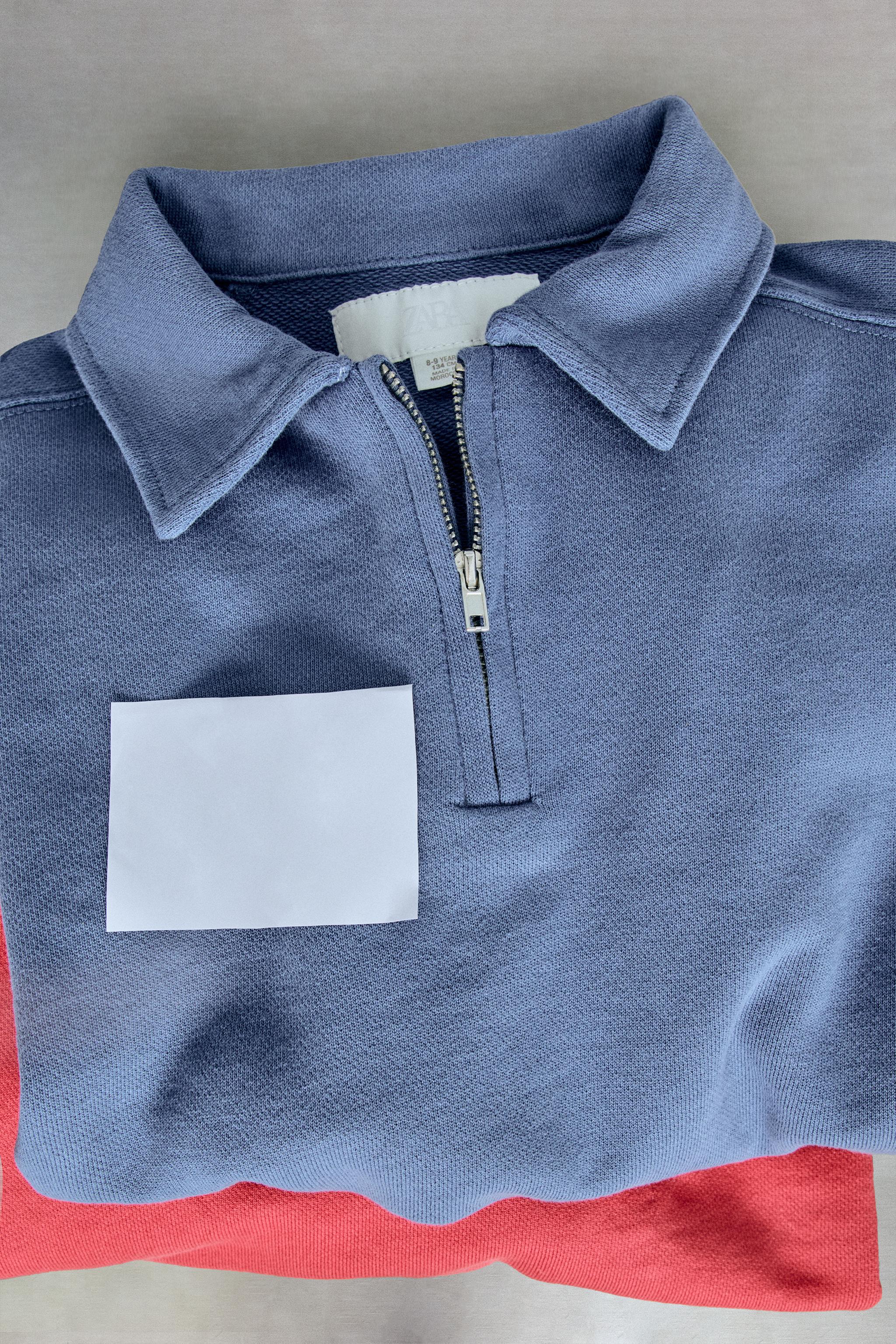 STORIESZ - PLUSH ZIP POLO SWEATSHIRT
